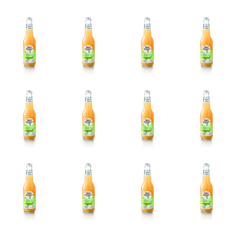 Bracia Sadownicy Napój musujący 275ml jabłko i agrest X12